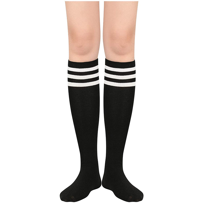 Women Over Knee High Tights Long Stocking Socks Black