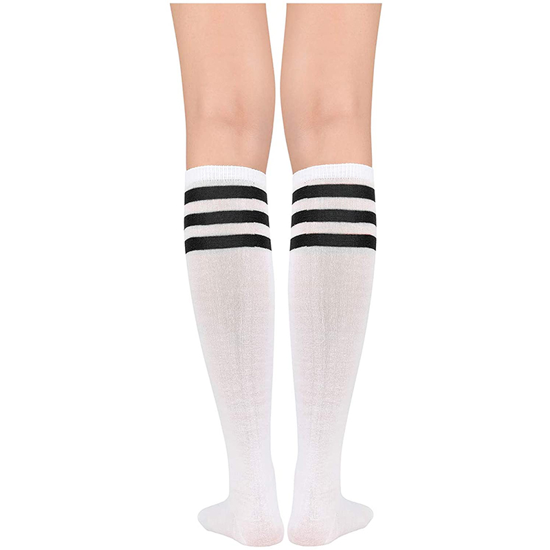 Women Over Knee High Tights Long Stocking Socks White