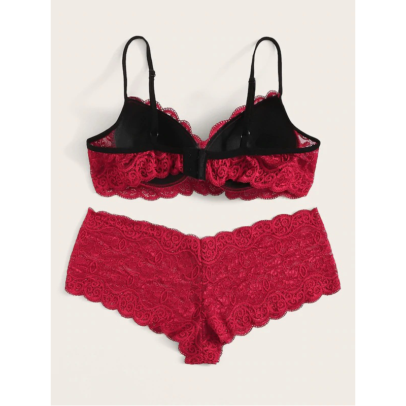 Lace Bra and Panty Set Push Up Two Piece Lingerie 5009