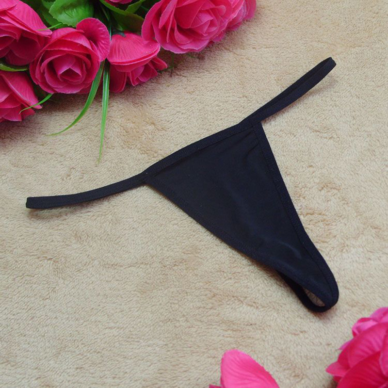 Women's Sleek Model Thong Black