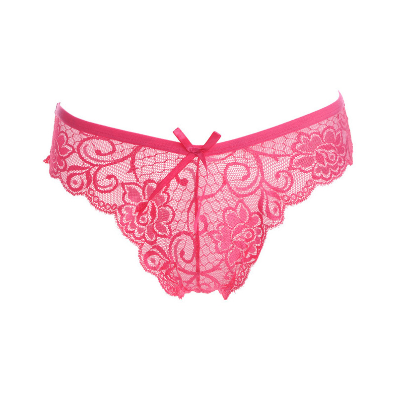 Women Sexy Lace G-String Thongs Panty Blush